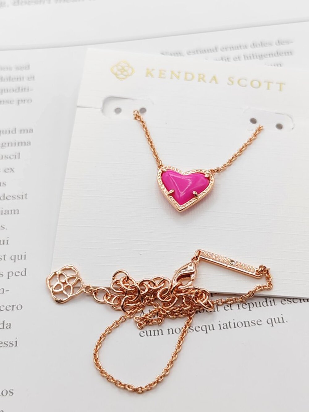 Kendra Scott rose Gold Necklace